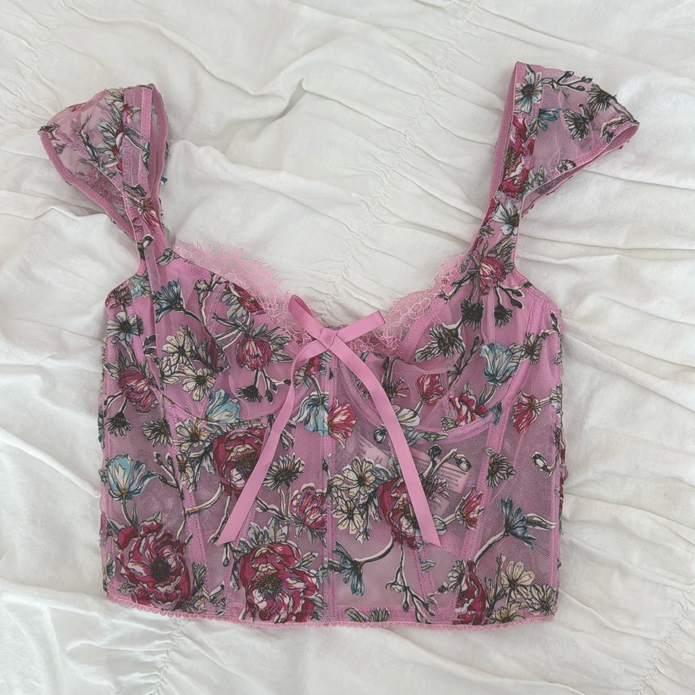 Victoria’s Secret Pink Floral Corset
